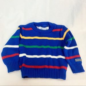 Vintage OshKosh.B'gosh Striped Acrylic Sweater 3T